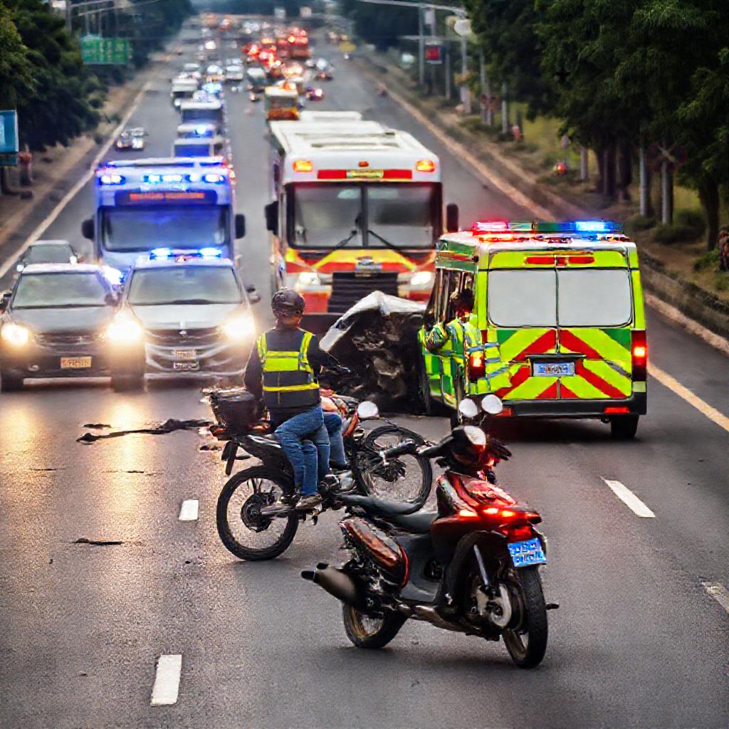 Motociclista se encuentra en cuidados intensivos t