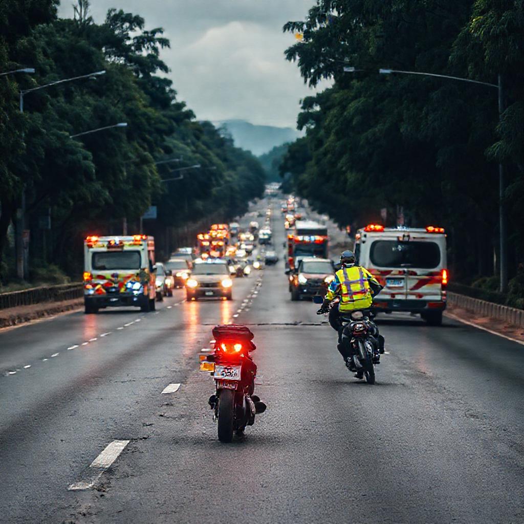 Motociclista se encuentra en cuidados intensivos t