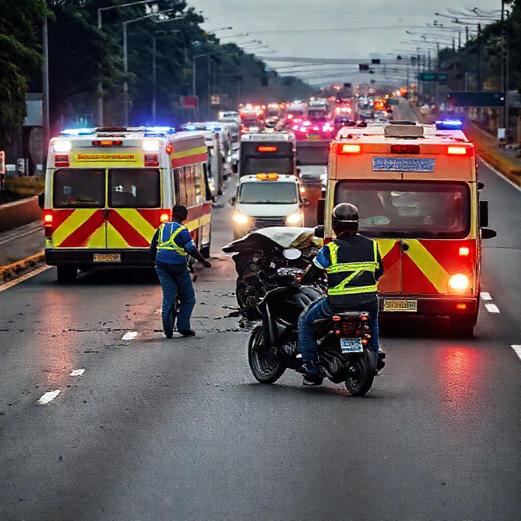 Motociclista se encuentra en cuidados intensivos t