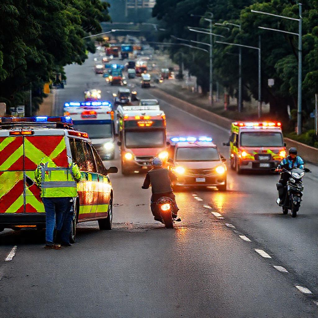 Motociclista se encuentra en cuidados intensivos t