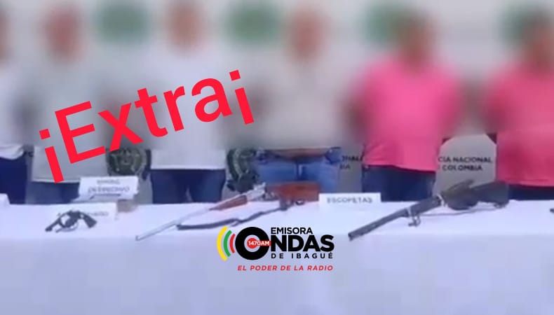 ¡Extra! Ocho capturados en el sur del Tolima en op