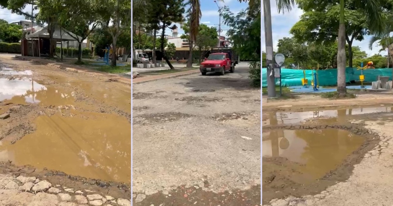¡Trampa mortal! Tremendos huecos generan accidente