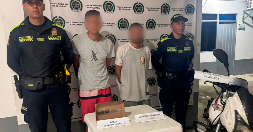 Capturados dos sujetos que le robaron una cadena a