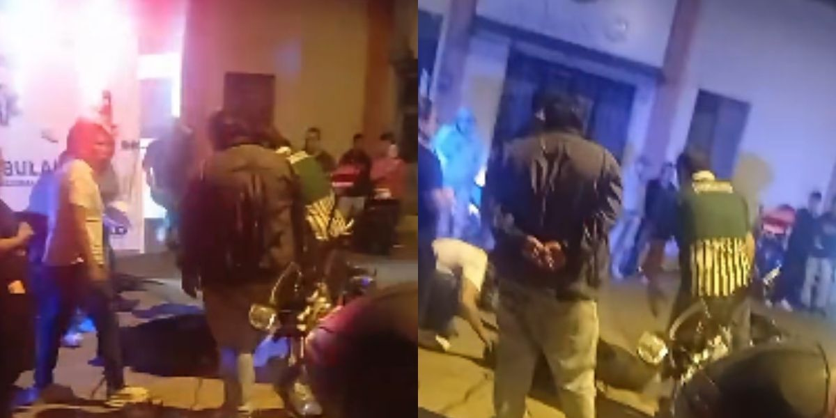 Dos heridos tras fuerte choque de motos en Cajamar