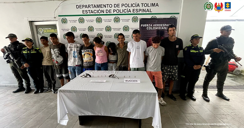 Estos son los 8 capturados que harían parte de una
