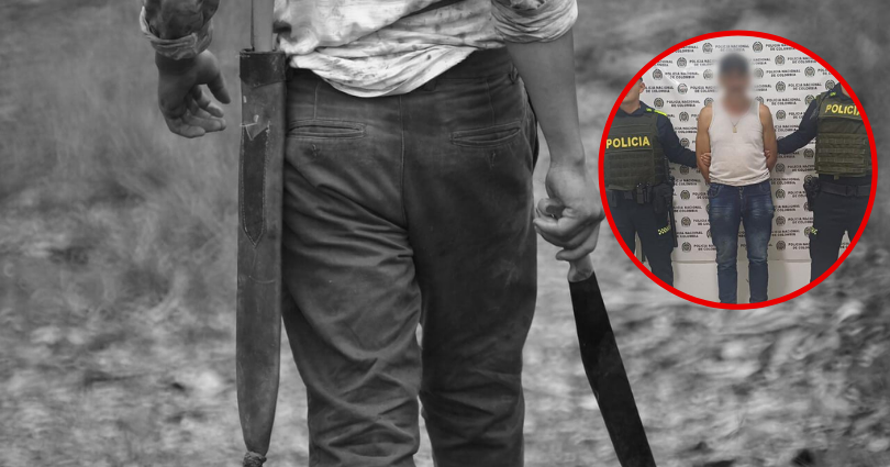 Un hombre que habría atacado con machete a una muj