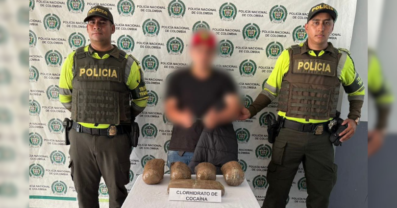 Capturaron a un hombre con carga de base de coca e