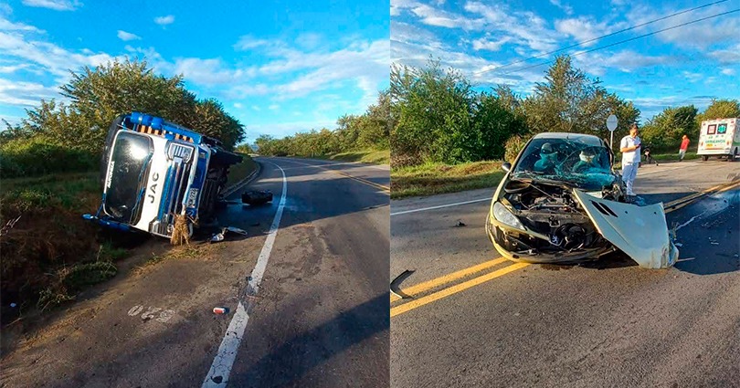 Violento accidente se presentó hace unos instantes